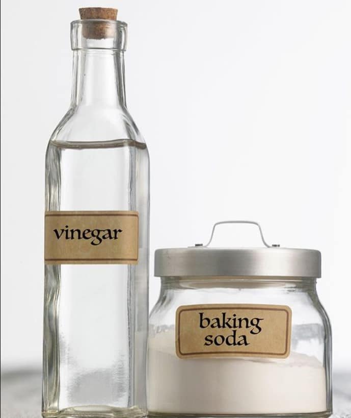 Vinegar and baking soda